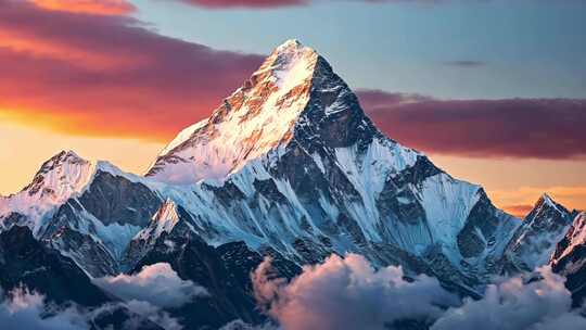 【4k60p】雪山日出壮丽全景多镜头合集