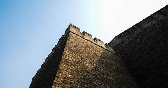 北京古观象台城墙影子变化