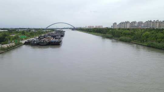 上海大治河4K航拍