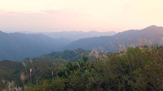 湖南南岳衡山自然风光日落夕阳