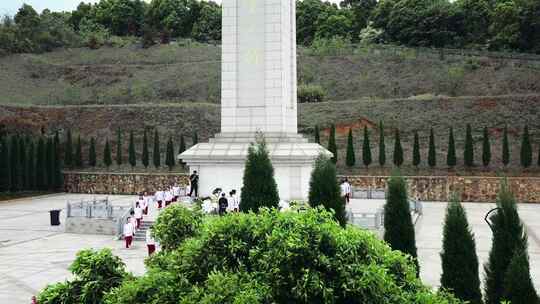 湖南岳阳张超烈士陵园航拍