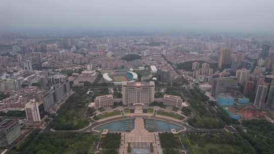 广东东莞城市风光建筑高楼航拍