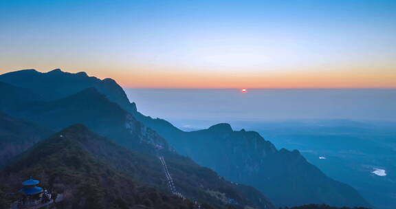 庐山含鄱口日出延时