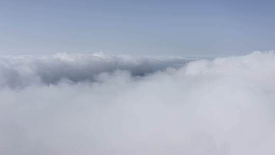 浙江丽水遂昌白马山森林公园4K云海雪景航拍