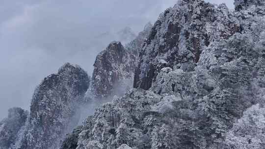 安徽黄山雪景