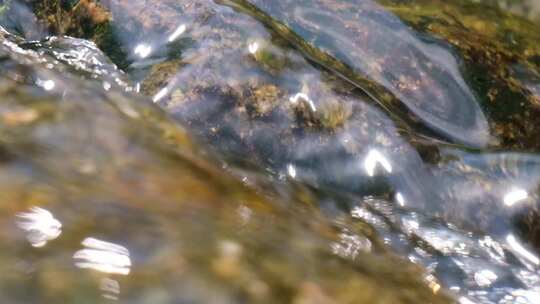 河边流水河流河水小溪山泉泉水水流升格大自