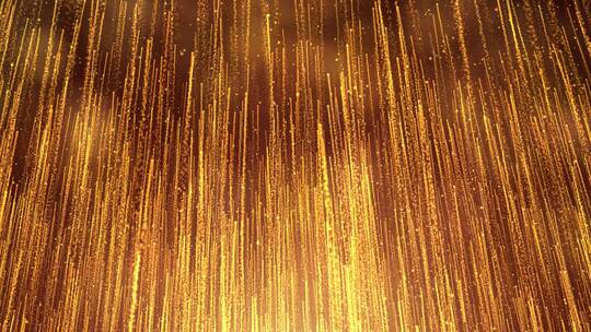 豪华金色粒子光线条纹上升颁奖典礼背景视频