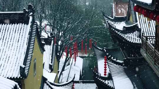 杭州法喜寺雪景