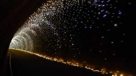 隧道内流动的粒子光效