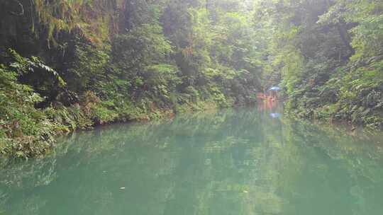 四川成都都江堰青城后山龙隐峡栈道