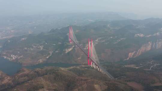 鸭池河大桥航拍