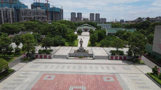 湖南长沙城市风光航拍