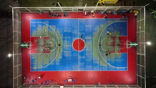 篮球 运动 打篮球 球场视频素材模板下载
