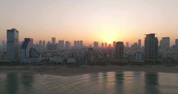 Tlv，特拉维夫，海岸，摩天大楼