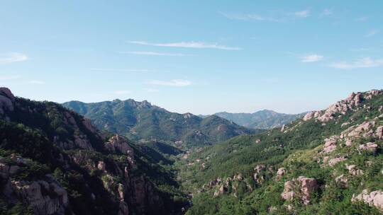 航拍青岛崂山自然风景区