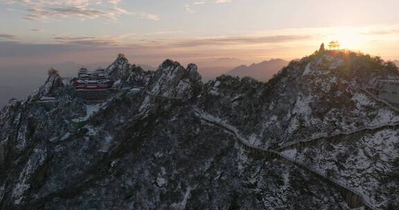 航拍河南洛阳老君山风景区宣传片