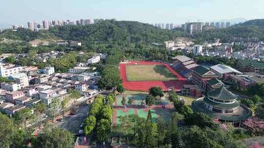 航拍广东中山孙中山故里旅游区