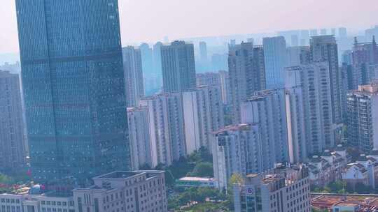 江西南昌红谷滩区赣江江景高楼大厦城市风景视频素材模板下载