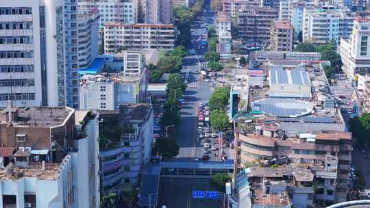 江门江海区蓬江区城市航拍