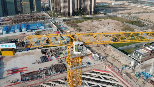 中联重科 塔吊 中国建筑 御2PRO D-LOG视频素材模板下载