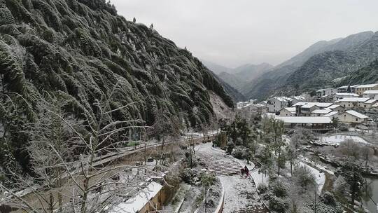 衢州七里雪景