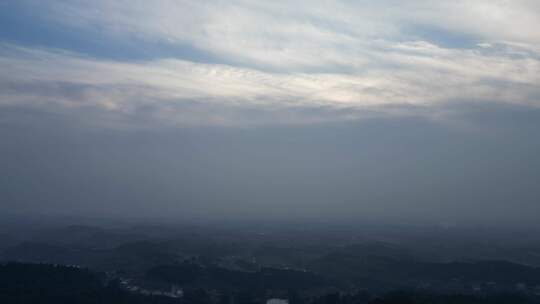 四川德阳罗江区附近天色乡村山野