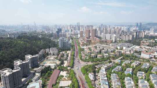 城市高档住宅小区航拍