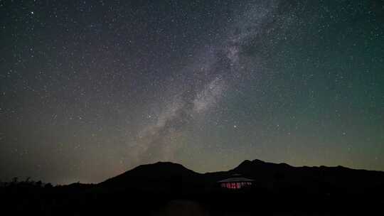 银河星空延时摄影