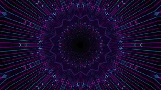 粉蓝色霓虹灯隧道背景