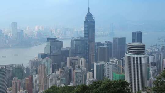 香港城市空镜俯拍