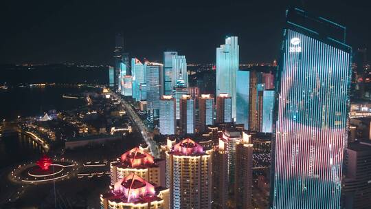 青岛城市夜景灯光秀