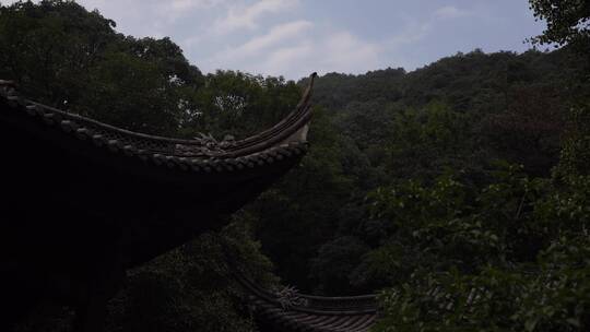 杭州飞来峰韬光寺建筑风景