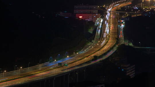 重庆公路夜间交通延时