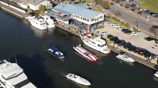 路易斯安那州新奥尔良入口处的船只和游艇