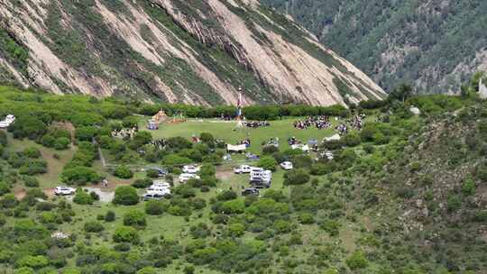 西藏山南达拉岗布寺航拍