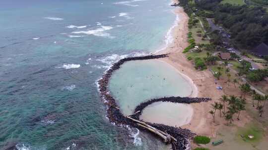 考艾岛威卢阿湾附近利德盖特海滩公园利德盖