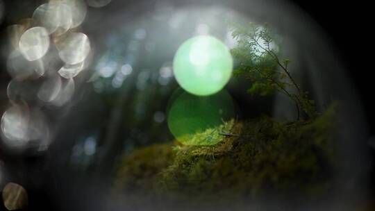 梦中睁眼效果 森林中醒来视频素材模板下载