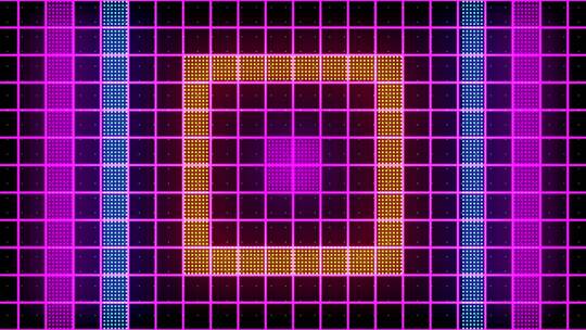 复古风格90年代的LED设计复古与网格霓