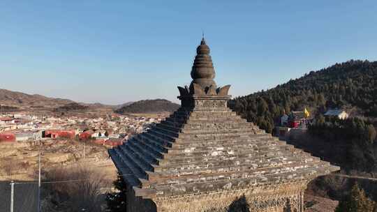 天下第一塔修定寺塔安阳航拍