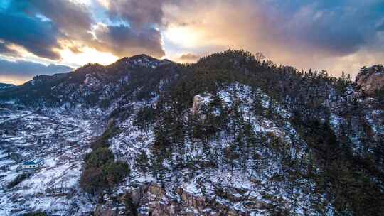 崂山雪景