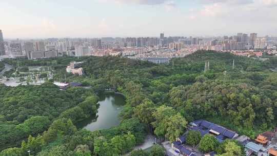 东莞市黄旗山公园航拍