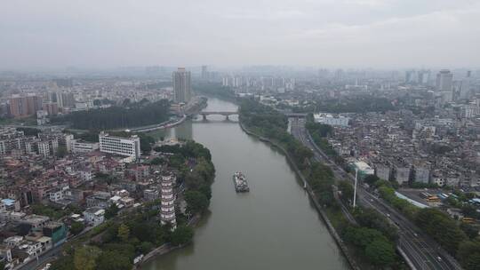 雨后的广东东江沿岸视频素材模板下载