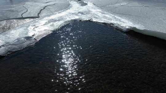 春暖河开冰河流水