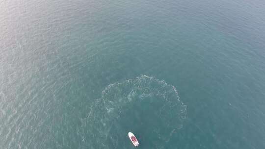 海滨度假地航拍全景