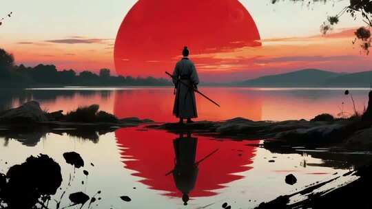 水墨风武侠江湖，古风剑客江湖行