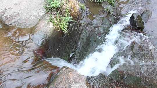 水溪水石头大自然美景山泉水