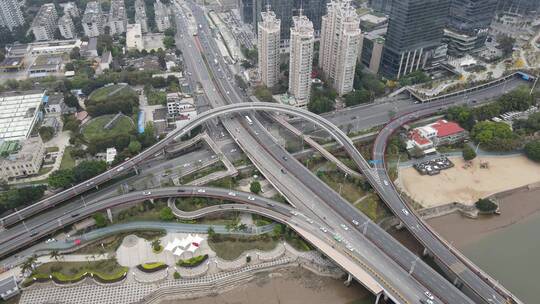 4k 航拍福州闽江跨江桥梁特写