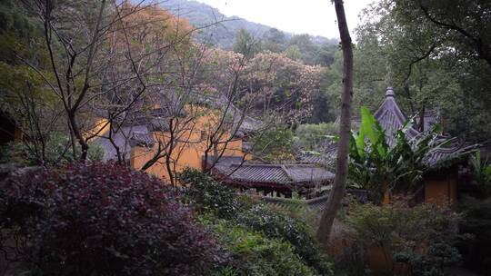 杭州飞来峰永福寺禅院风景