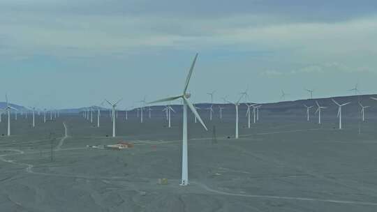 我国最大的风能基地新疆达坂城HDR航拍