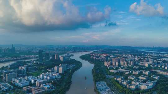 广州大学城生物岛蓝天延时